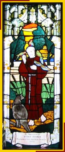 St Francis with Australian fauna dedicated to Ethel Comer 1979