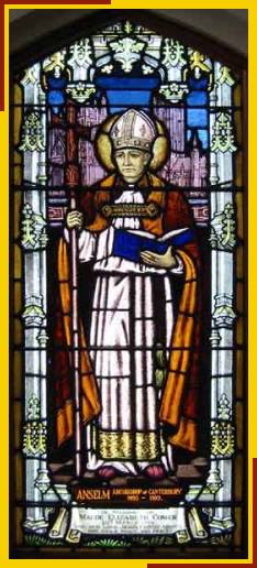 St Anselm Archbishop of canterbury 1095 - 1109