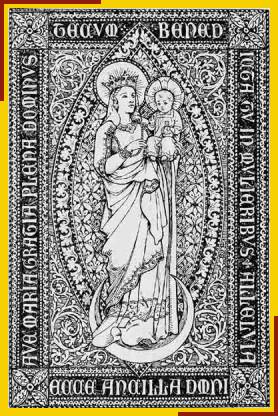 Banner of Our Lady seen in the photo above but now sadly lost.