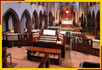 Copeman Hart console with view of Church