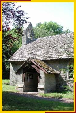 South porch & bellcote on west gable