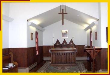 Interior of Chapel of St Silvanus