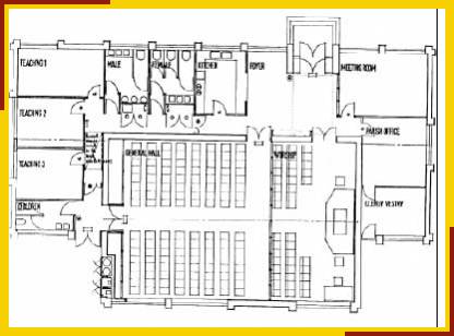 Plan of St Paul & St Silas, Lozells, Birmingham