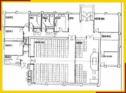 Plan of St Paul & St Silas, Lozells, Birmingham